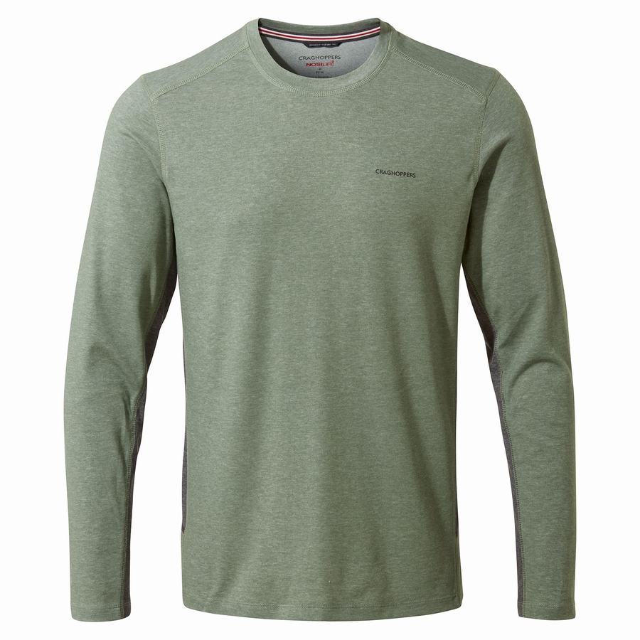 Camisetas Craghoppers NosiLife Talen Long Sleeved Hombre Verde Oliva | NIO9716PM