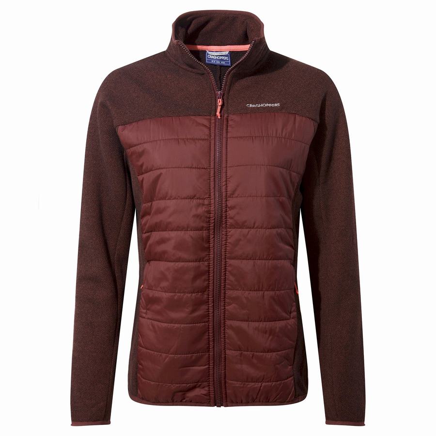 Chaquetas Craghoppers Shanice Híbrido Mujer Rojos Oscuro | HNU9252DV