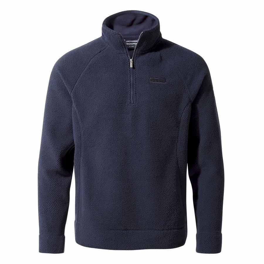 Jerséis Craghoppers Cason Half-Zip Hombre Azules Azul Marino | BWT6924LT