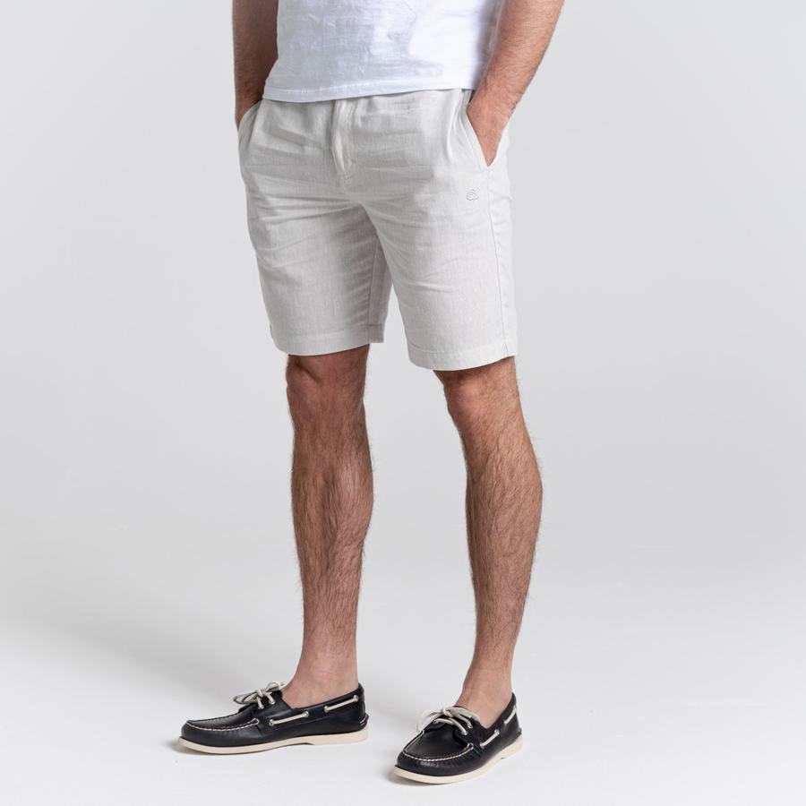 Bermudas Craghoppers Nosibotanical Buck Hombre Plateados | OMF293HC