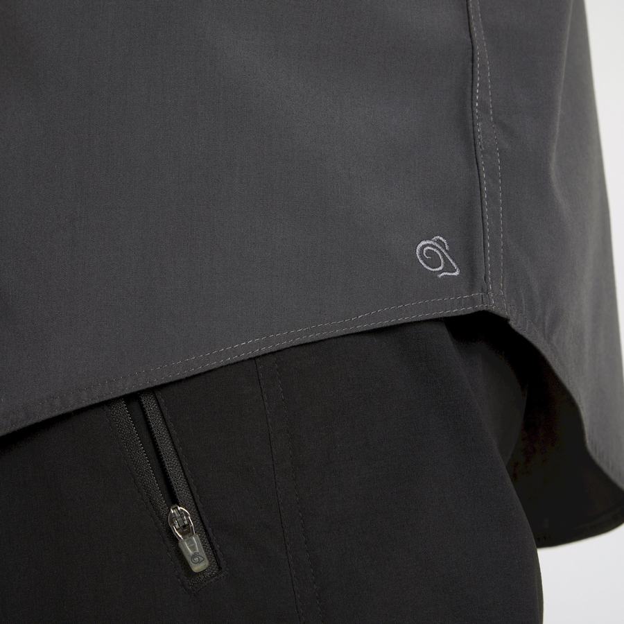 Camisas Craghoppers Expert Kiwi Long Sleeved Hombre Grises Oscuro | AHD9849WW