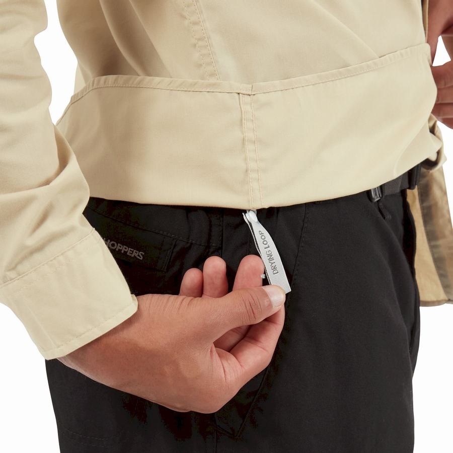 Camisas Craghoppers Kiwi Boulder Long Sleeved Hombre Beige | DAN8568TT