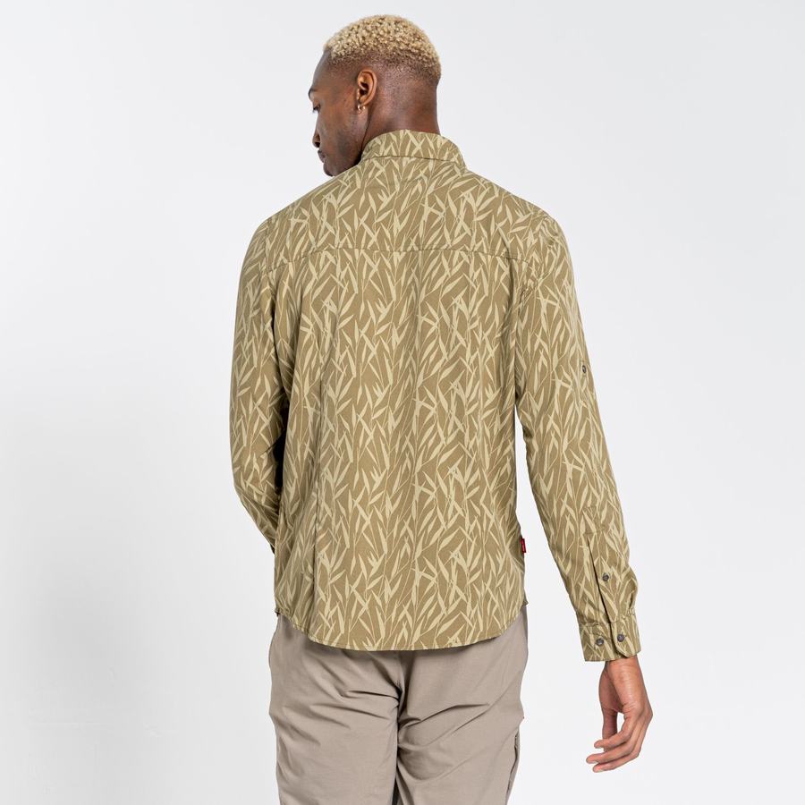 Camisas Craghoppers NosiLife Pinyon Long Sleeved Hombre Verdes | BAM6250QZ