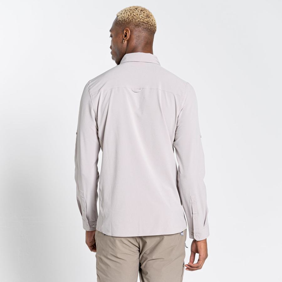 Camisas Craghoppers NosiLife Pro IV Long Sleeved Hombre Blancos | KBE2679RO