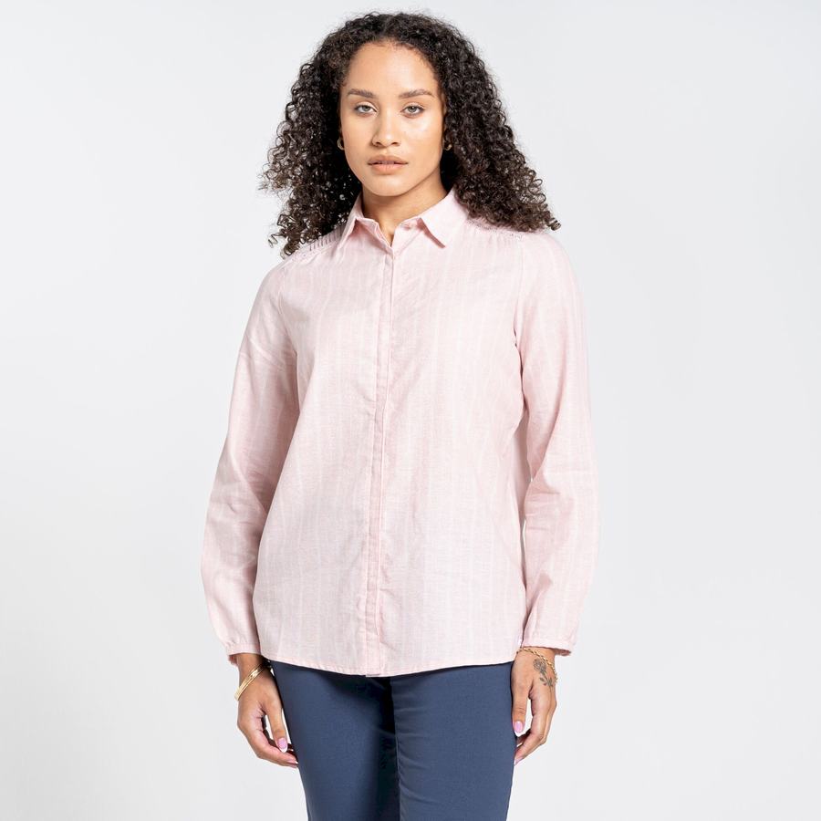 Camisas Craghoppers Nosibotanical Bralio Mujer Rosas | OVU278DG