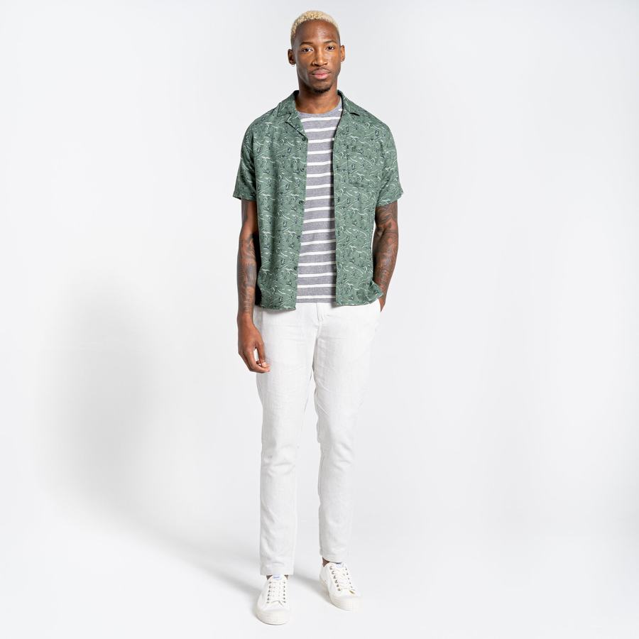 Camisas Craghoppers Nosibotanical Hula Corta Sleeved Hombre Verdes | BKZ6866AY