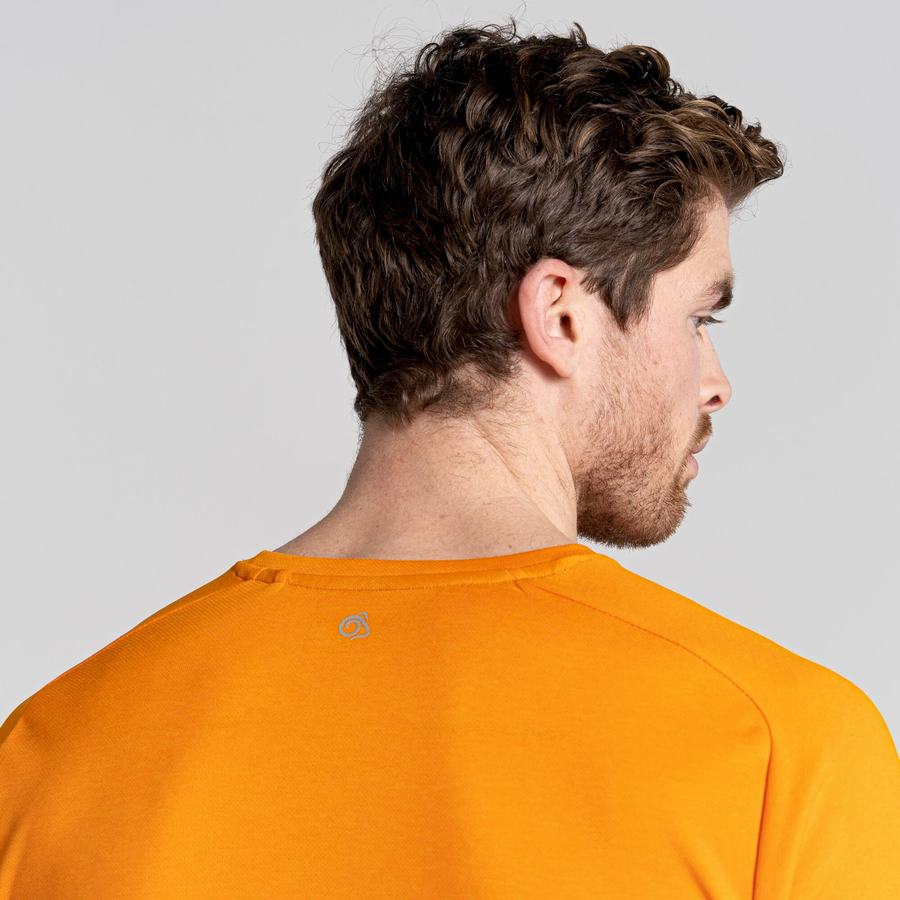 Camisetas Craghoppers Dynamic Pro Corta Sleeved Hombre Naranjas | FAY10097LE
