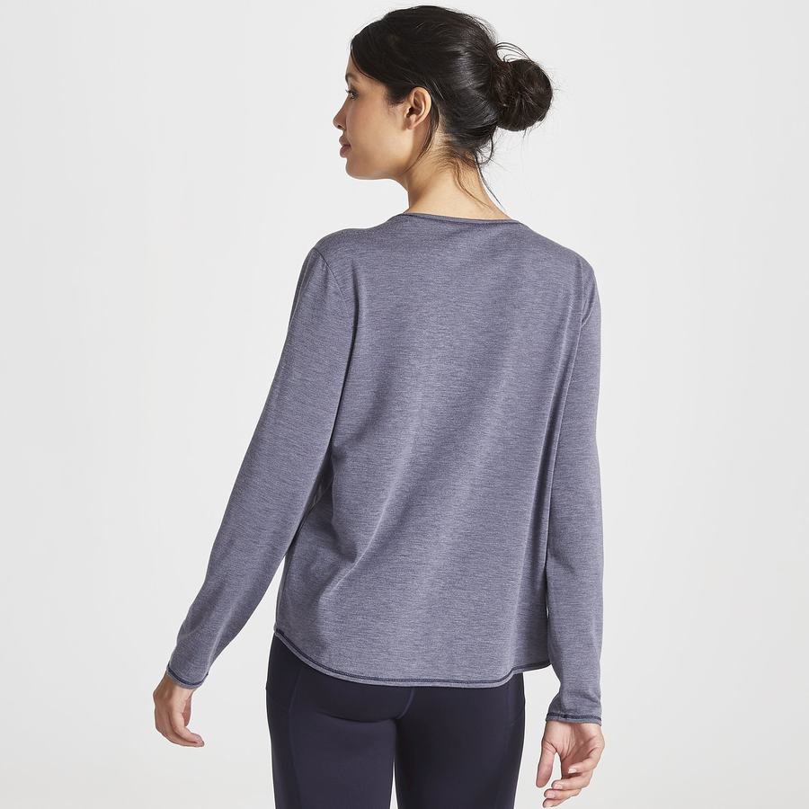 Camisetas Craghoppers First Layer Long Sleeved Mujer Azules Azul Marino | KDK4870QT