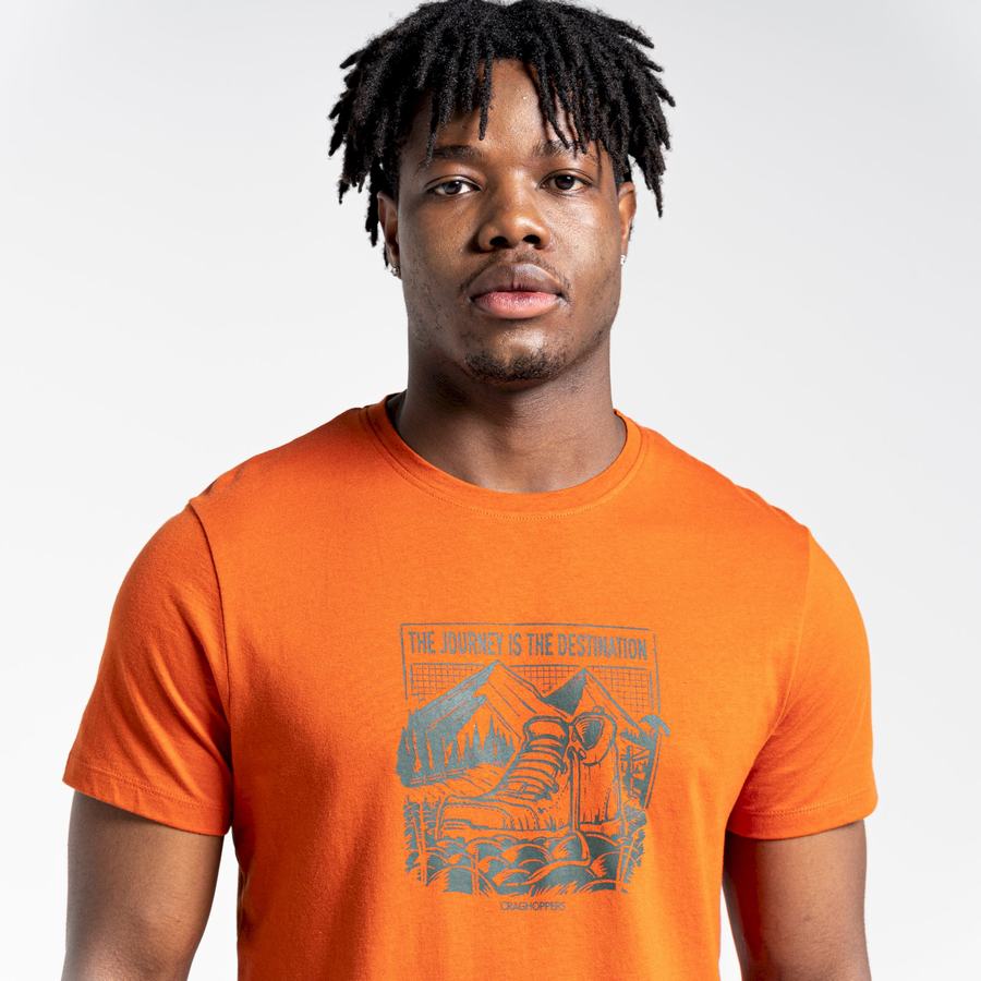 Camisetas Craghoppers Lugo Corta Sleeved Hombre Naranjas | WJF5266ND