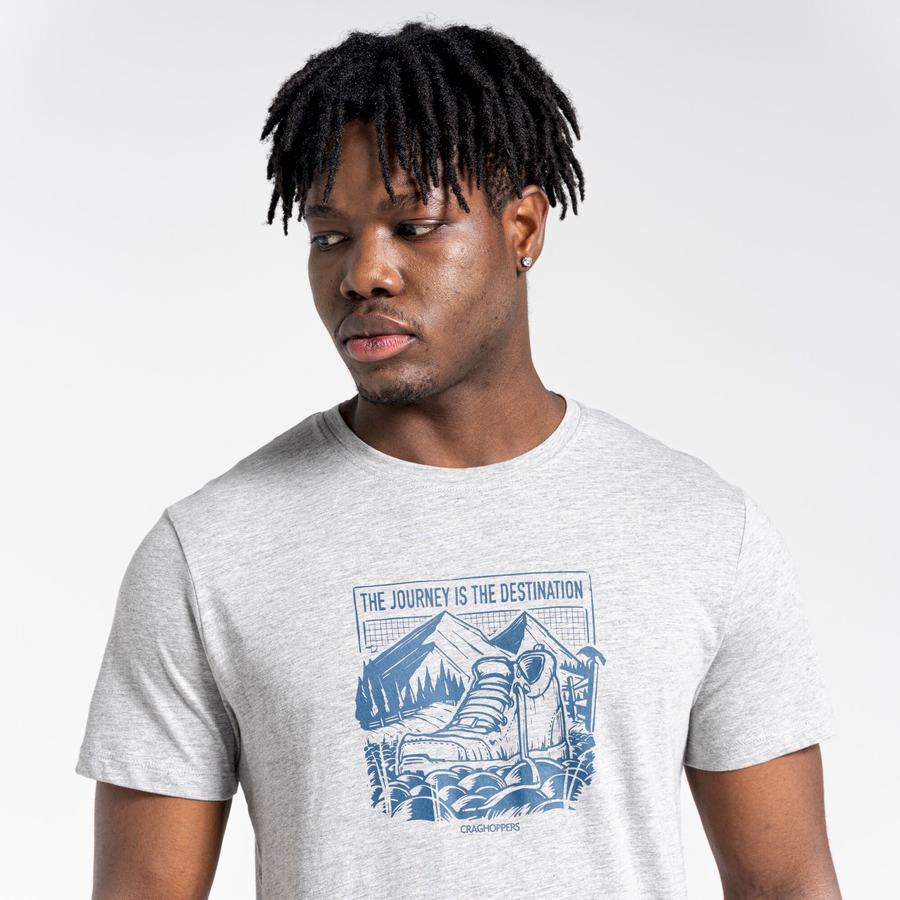 Camisetas Craghoppers Lugo Corta Sleeved Hombre Grises | XTT3832BL