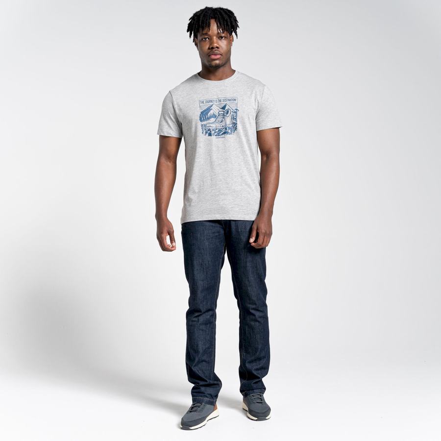 Camisetas Craghoppers Lugo Corta Sleeved Hombre Grises | XTT3832BL