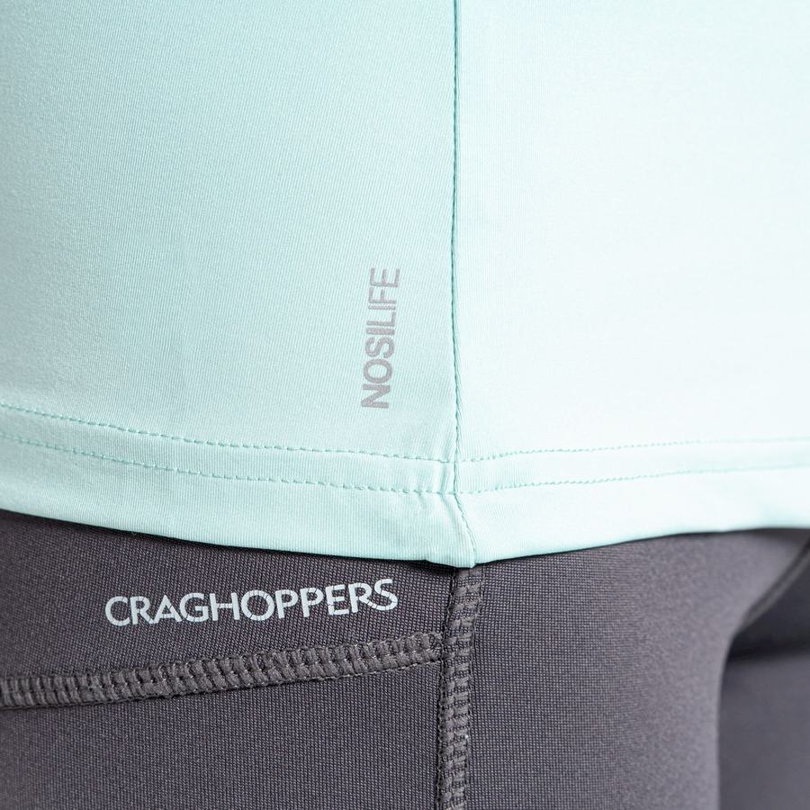 Camisetas Craghoppers NosiLife Candella Corta Sleeved Mujer Verdes | IIK2640SB