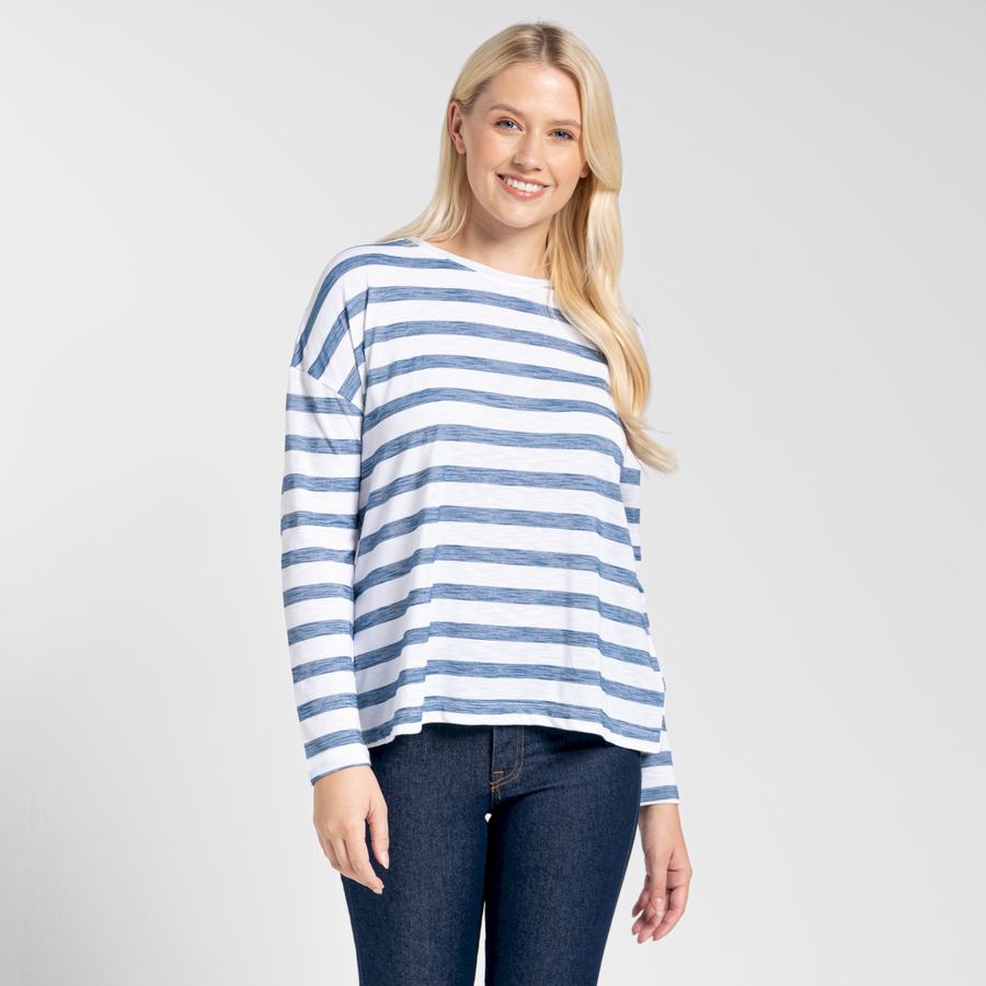 Camisetas Craghoppers NosiLife Cora Long Sleeved Mujer Azules | MLY7954DP