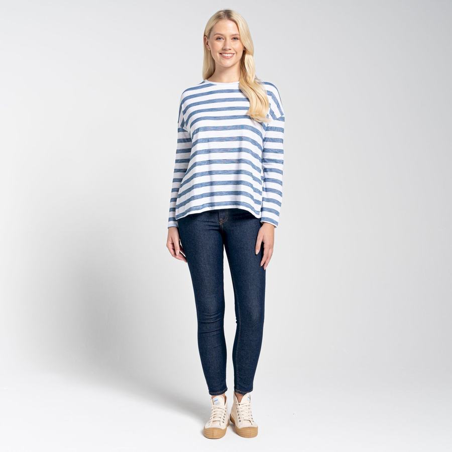Camisetas Craghoppers NosiLife Cora Long Sleeved Mujer Azules | MLY7954DP