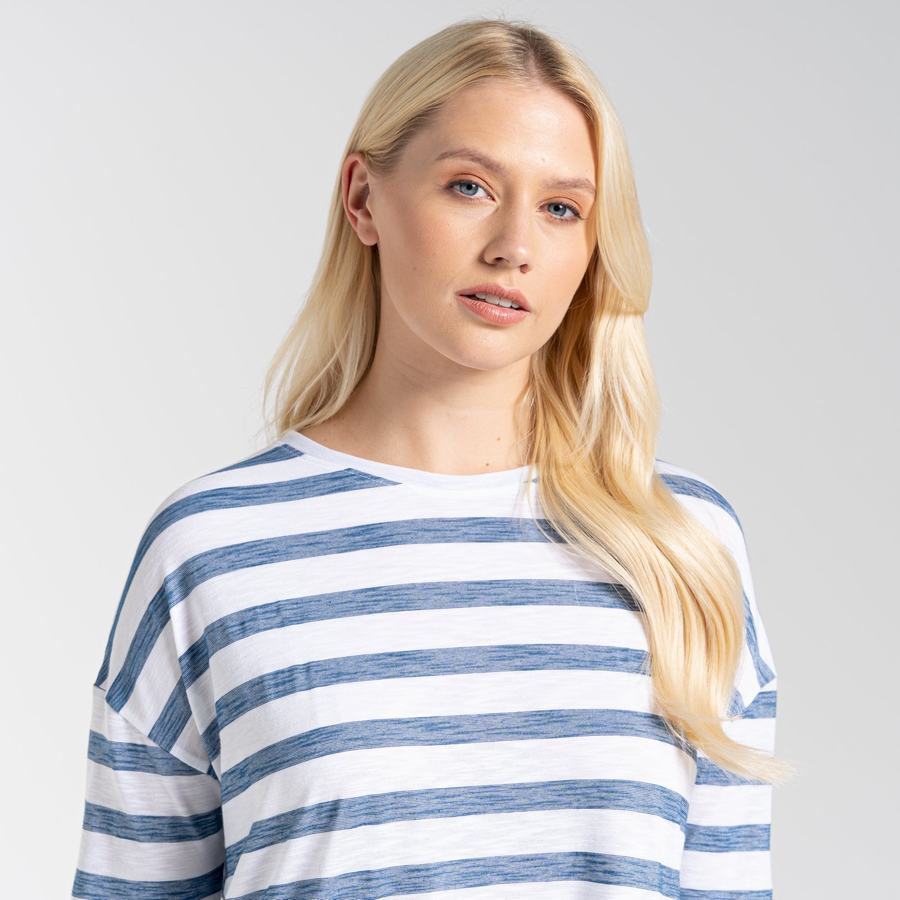 Camisetas Craghoppers NosiLife Cora Long Sleeved Mujer Azules | MLY7954DP