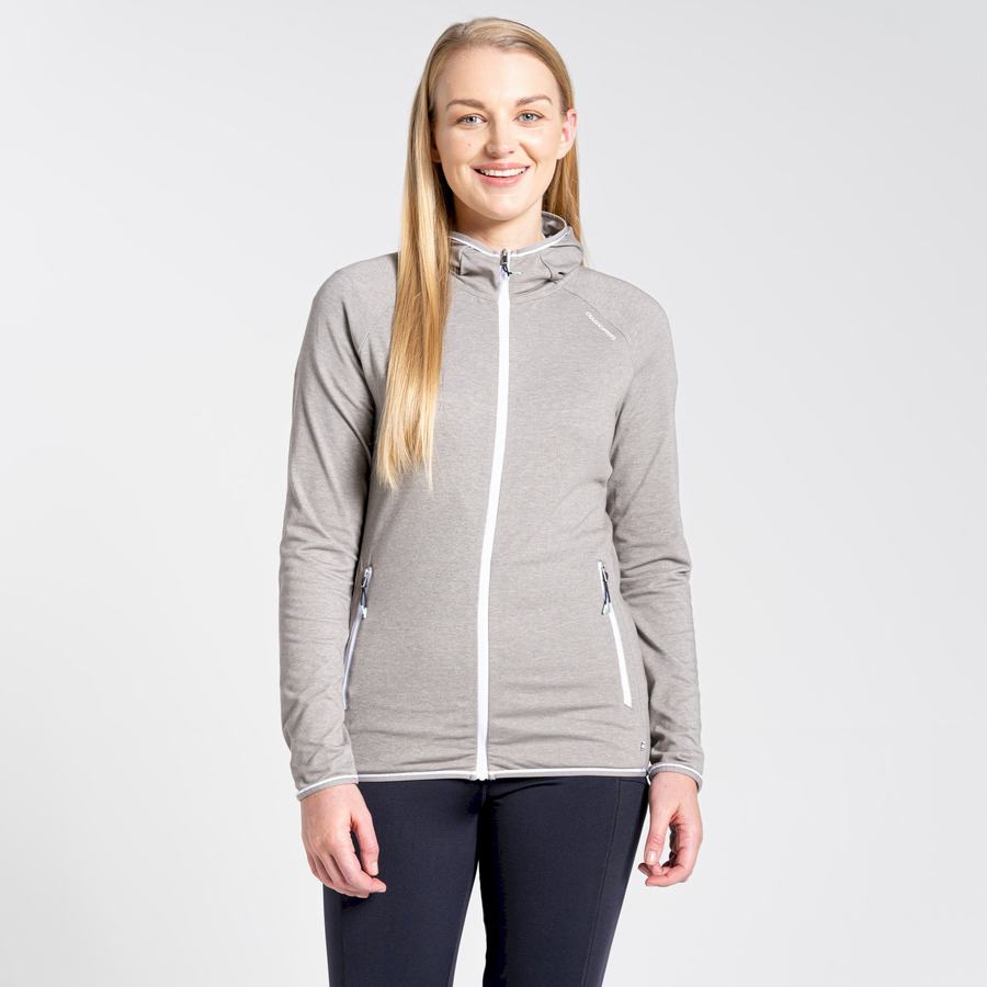Camisetas Craghoppers NosiLife Milanta Encapuchado Mujer Grises | ZCS6172GB
