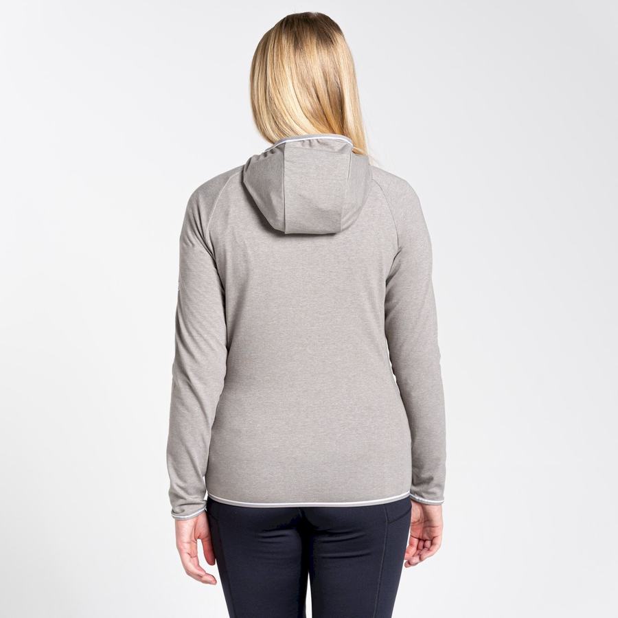 Camisetas Craghoppers NosiLife Milanta Encapuchado Mujer Grises | ZCS6172GB