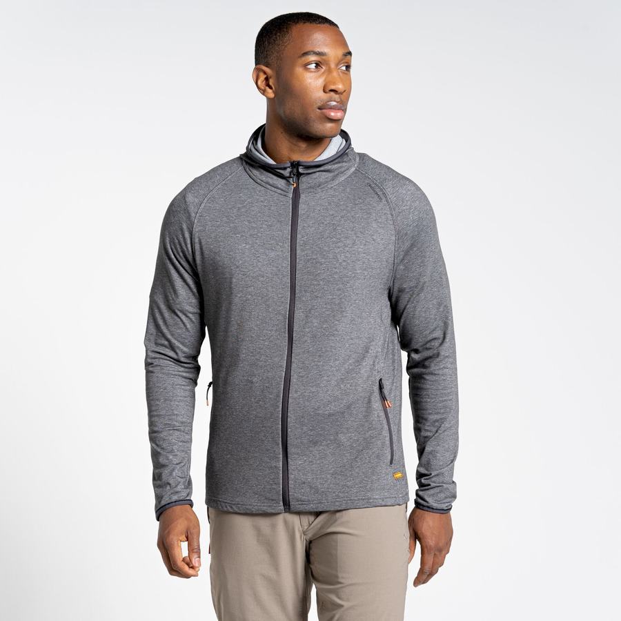 Camisetas Craghoppers NosiLife Nepos Encapuchado Hombre Negros | CQZ5155HG