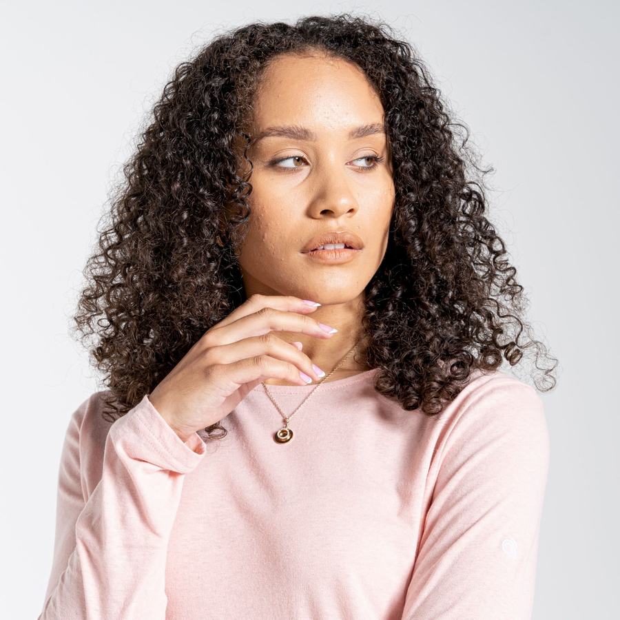Camisetas Craghoppers Nosibotanical Magnolia Long Sleeved Mujer Rosas | ROE2763QI