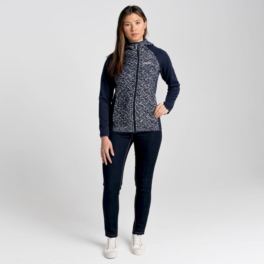 Chaquetas Craghoppers Alliva Encapuchado Mujer Azules Azul Marino | QHQ5563KV