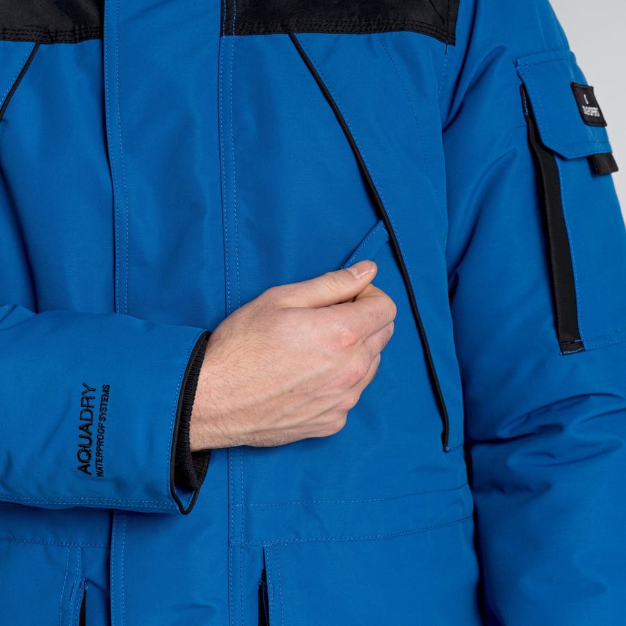 Chaquetas Craghoppers Bishorn II Insulated Hombre Azules Negros | AGW2411KP