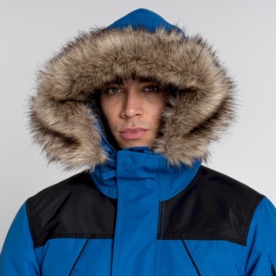 Chaquetas Craghoppers Bishorn II Insulated Hombre Azules Negros | AGW2411KP