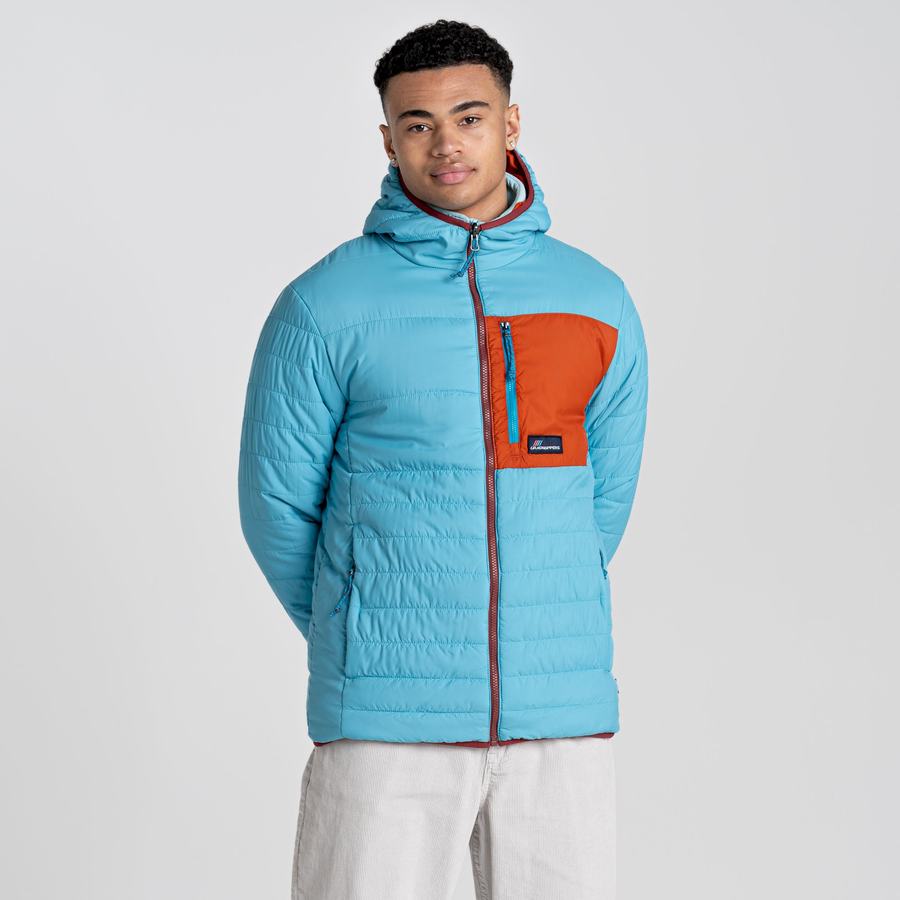 Chaquetas Craghoppers Cameo CompressLite Encapuchado Hombre Azules | CVL3729DZ