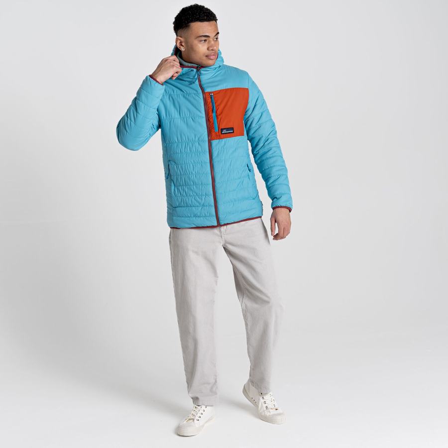 Chaquetas Craghoppers Cameo CompressLite Encapuchado Hombre Azules | CVL3729DZ