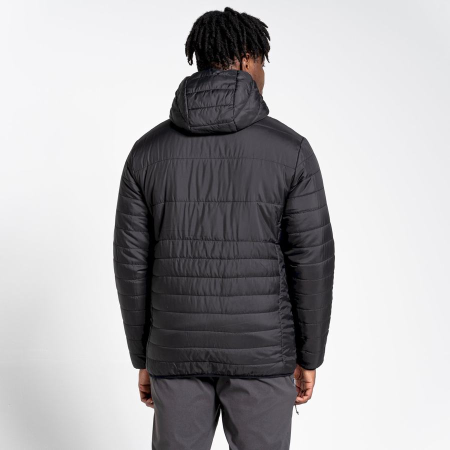 Chaquetas Craghoppers Compresslite VI Encapuchado Hombre Negros | UTT639MD