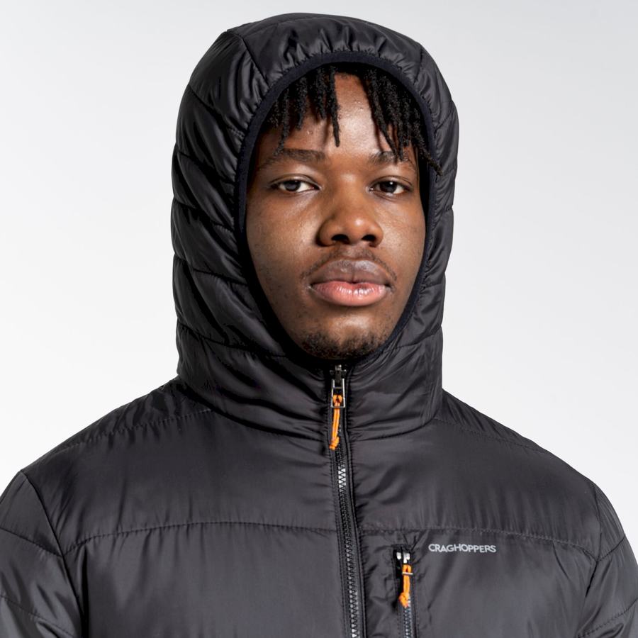 Chaquetas Craghoppers Compresslite VI Encapuchado Hombre Negros | UTT639MD