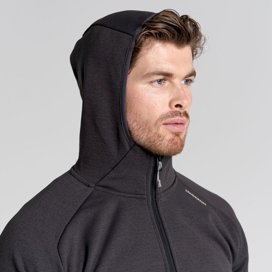 Chaquetas Craghoppers Dynamic Pro Encapuchado Hombre Negros | BHZ4467NX