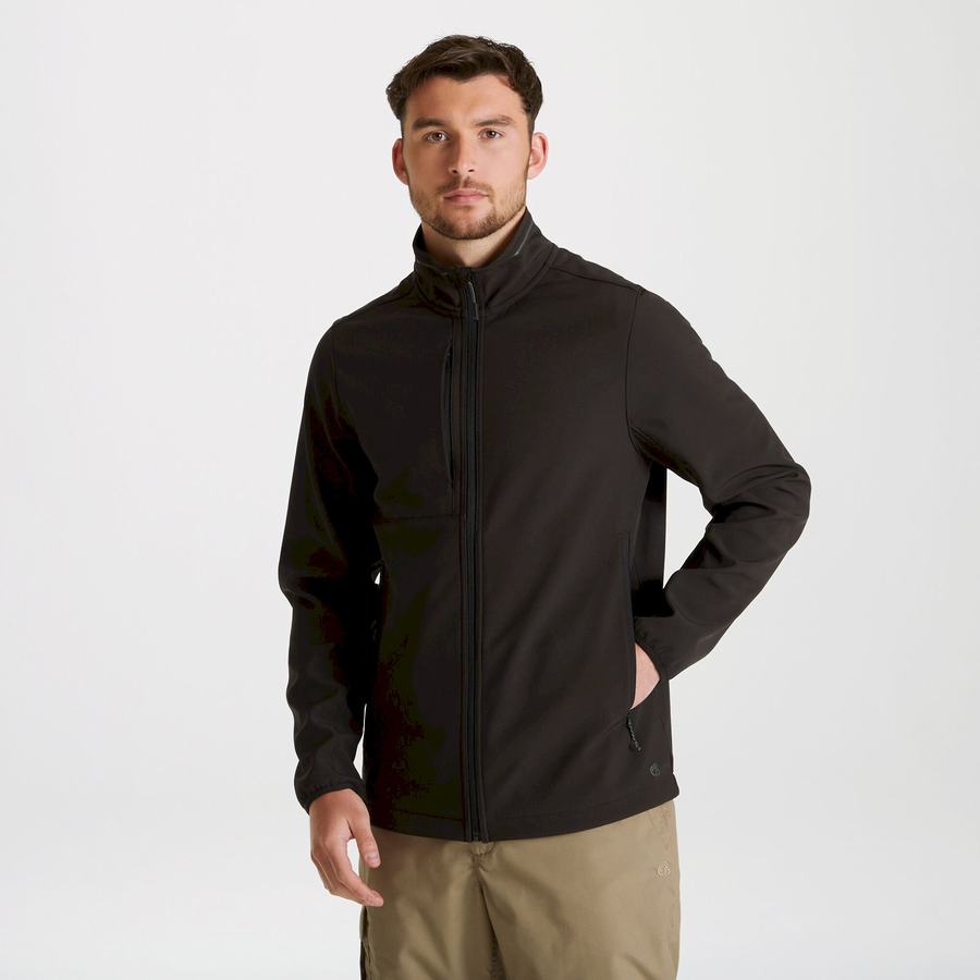 Chaquetas Craghoppers Expert Basecamp Softshell Hombre Negros | AJQ8266HC