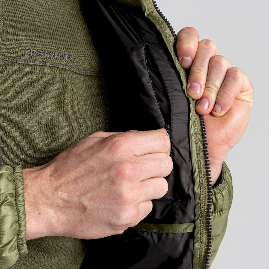 Chaquetas Craghoppers ExpoLite Insulated Hombre Verde Oliva Verdes | LWO8470CW