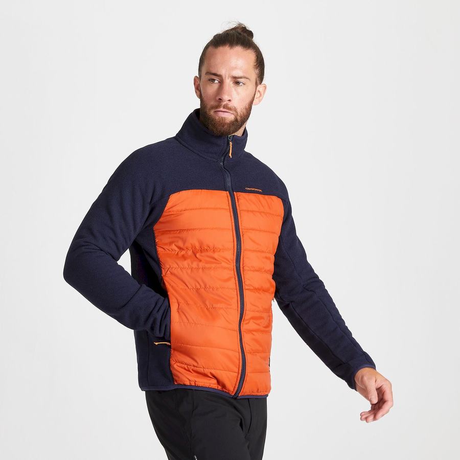 Chaquetas Craghoppers Finglas Híbrido Hombre Azules Azul Marino | YXG1555OQ