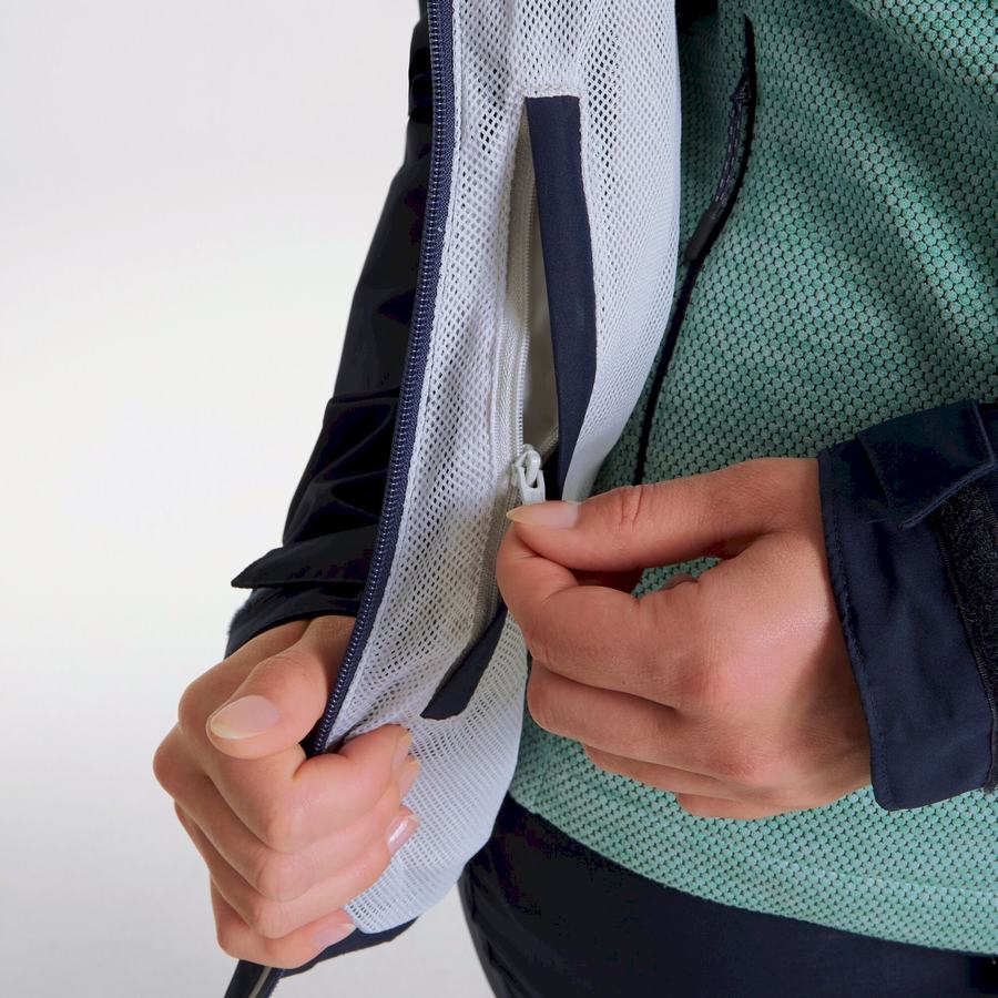 Chaquetas Craghoppers Impermeables Atlas Mujer Azules Azul Marino | EZQ8121VY