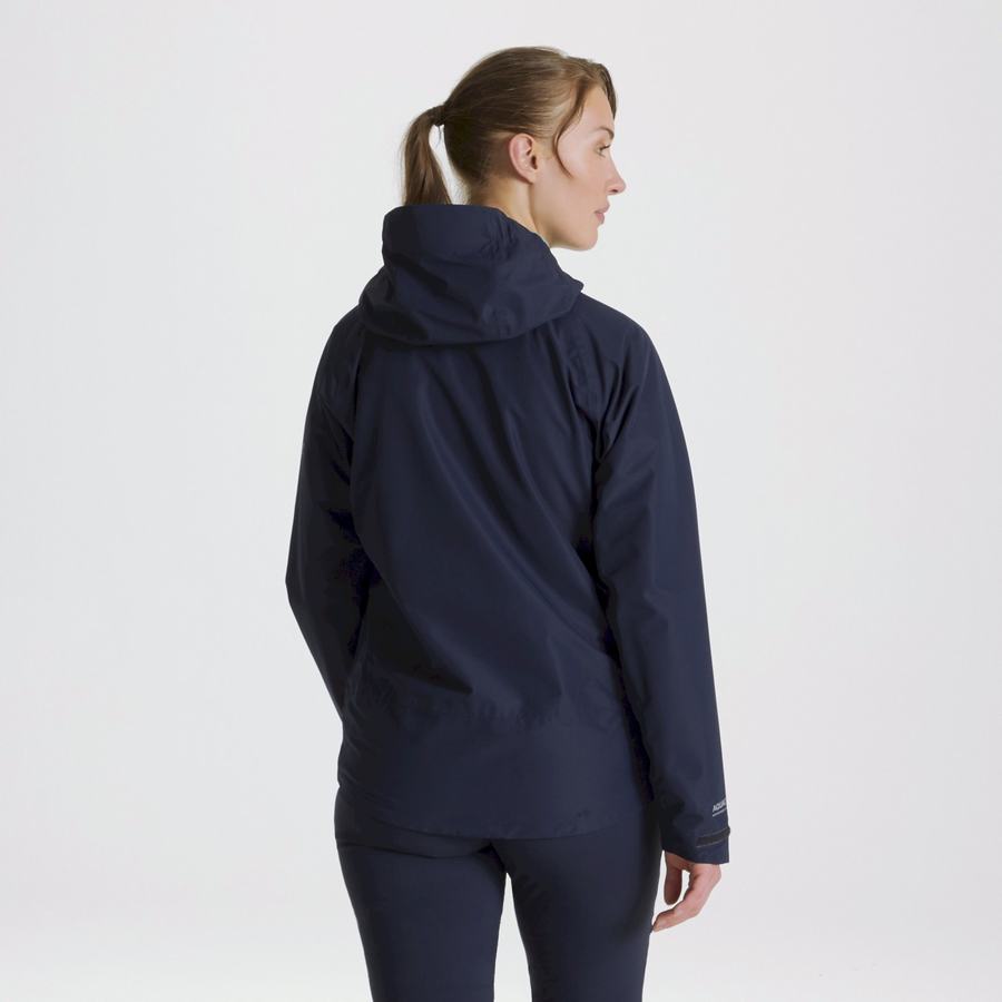 Chaquetas Craghoppers Impermeables Atlas Mujer Azules Azul Marino | EZQ8121VY