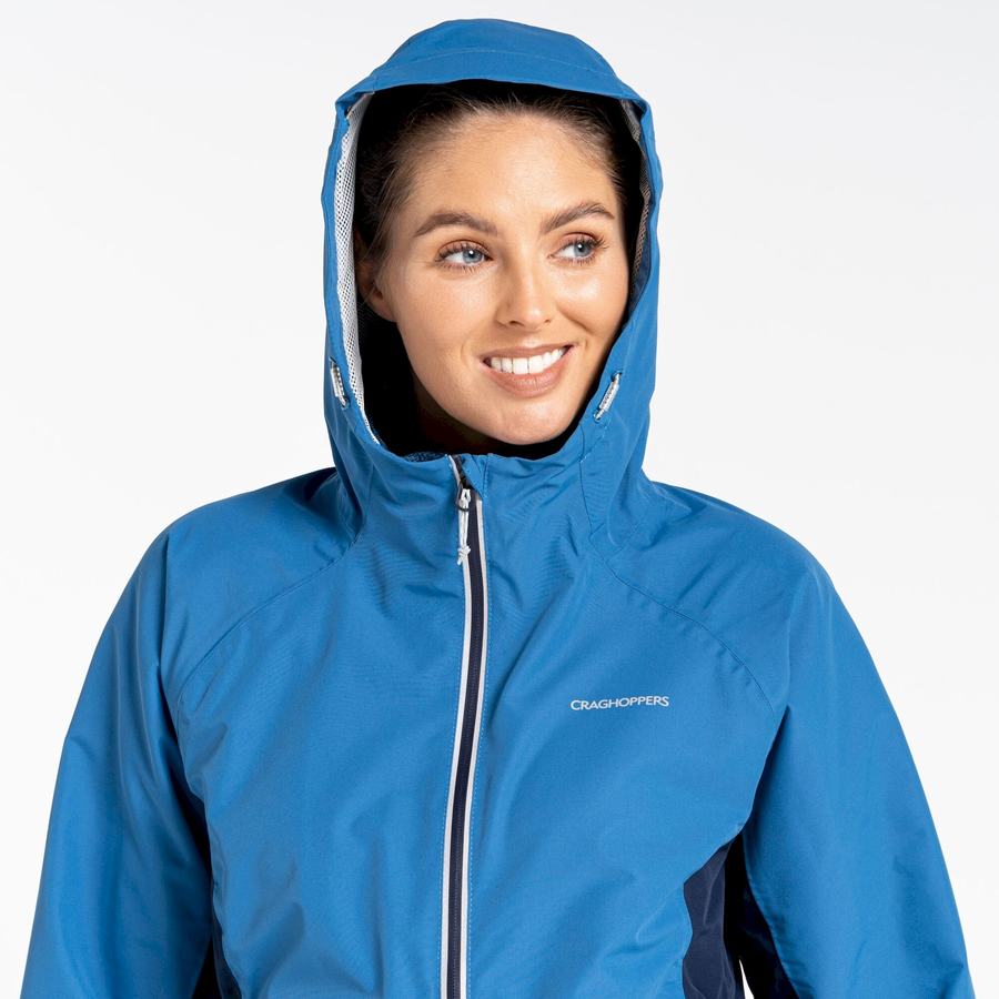 Chaquetas Craghoppers Impermeables Atlas Mujer Azules Azul Marino | JHR1314BK