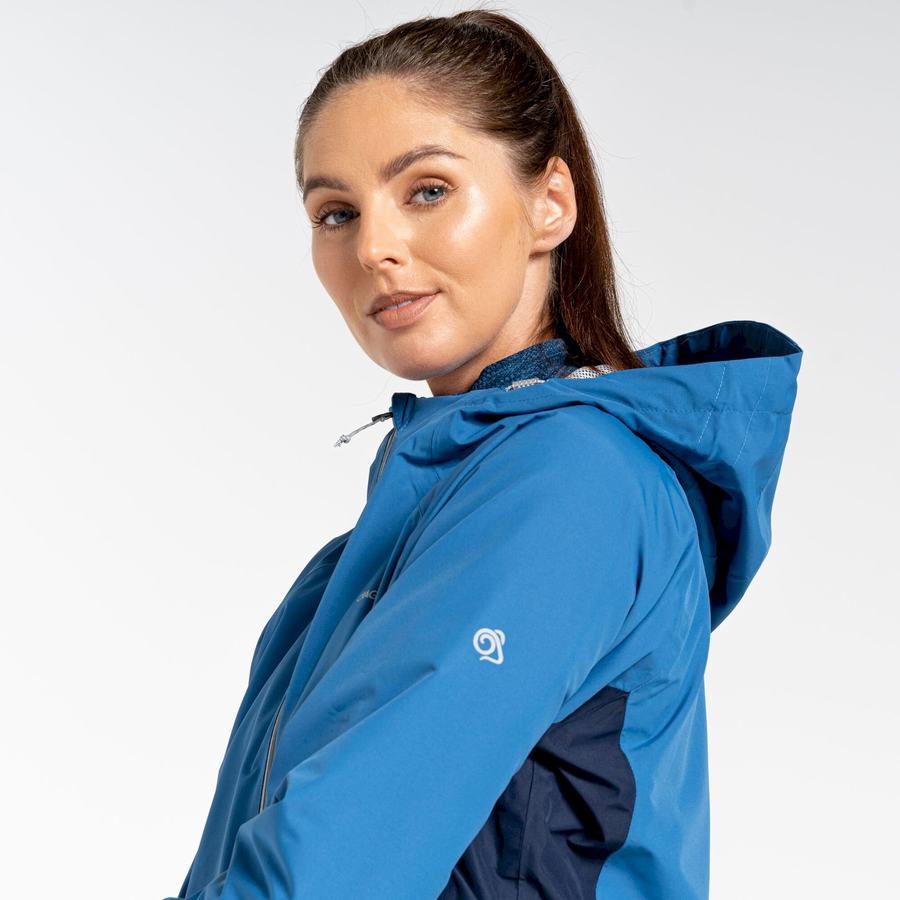 Chaquetas Craghoppers Impermeables Atlas Mujer Azules Azul Marino | JHR1314BK