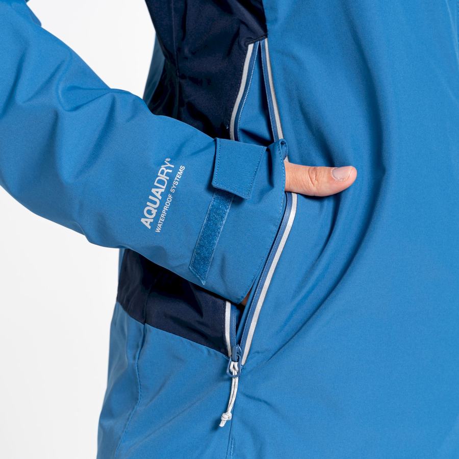 Chaquetas Craghoppers Impermeables Atlas Mujer Azules Azul Marino | JHR1314BK
