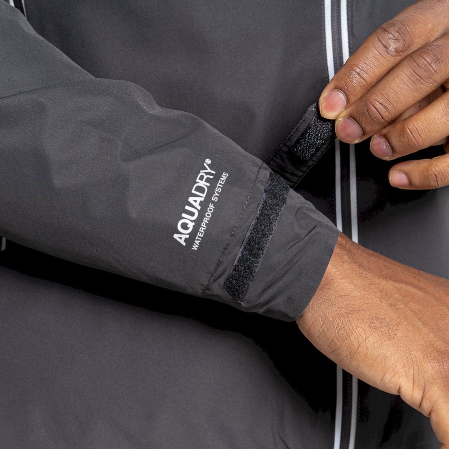 Chaquetas Craghoppers Impermeables Atlas Hombre Negros | NSK321PH