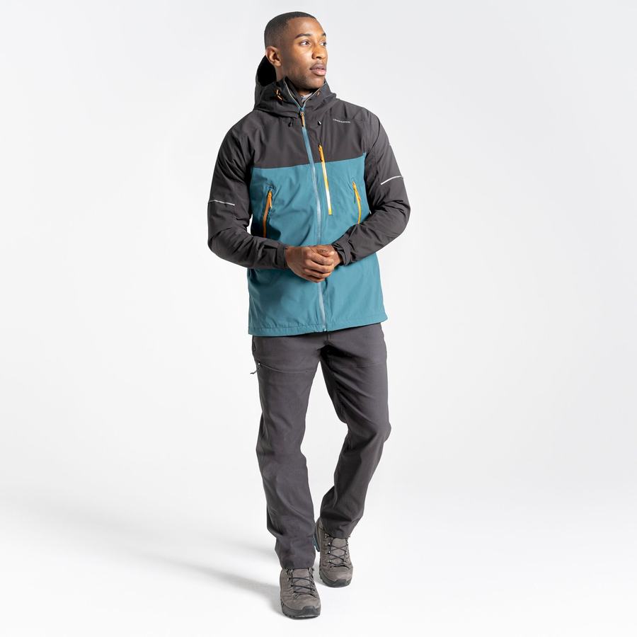 Chaquetas Craghoppers Impermeables Dynamic Hombre Negros Verdes | BXN1666OE