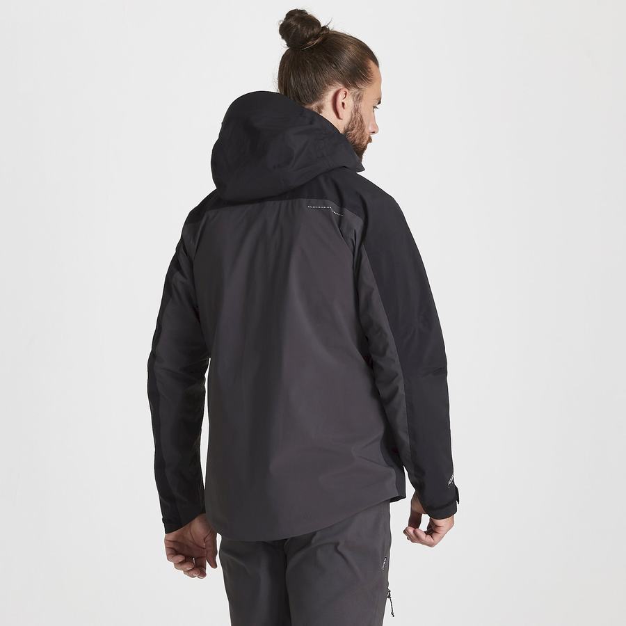 Chaquetas Craghoppers Impermeables Gryffin Hombre Negros | KCI492YV