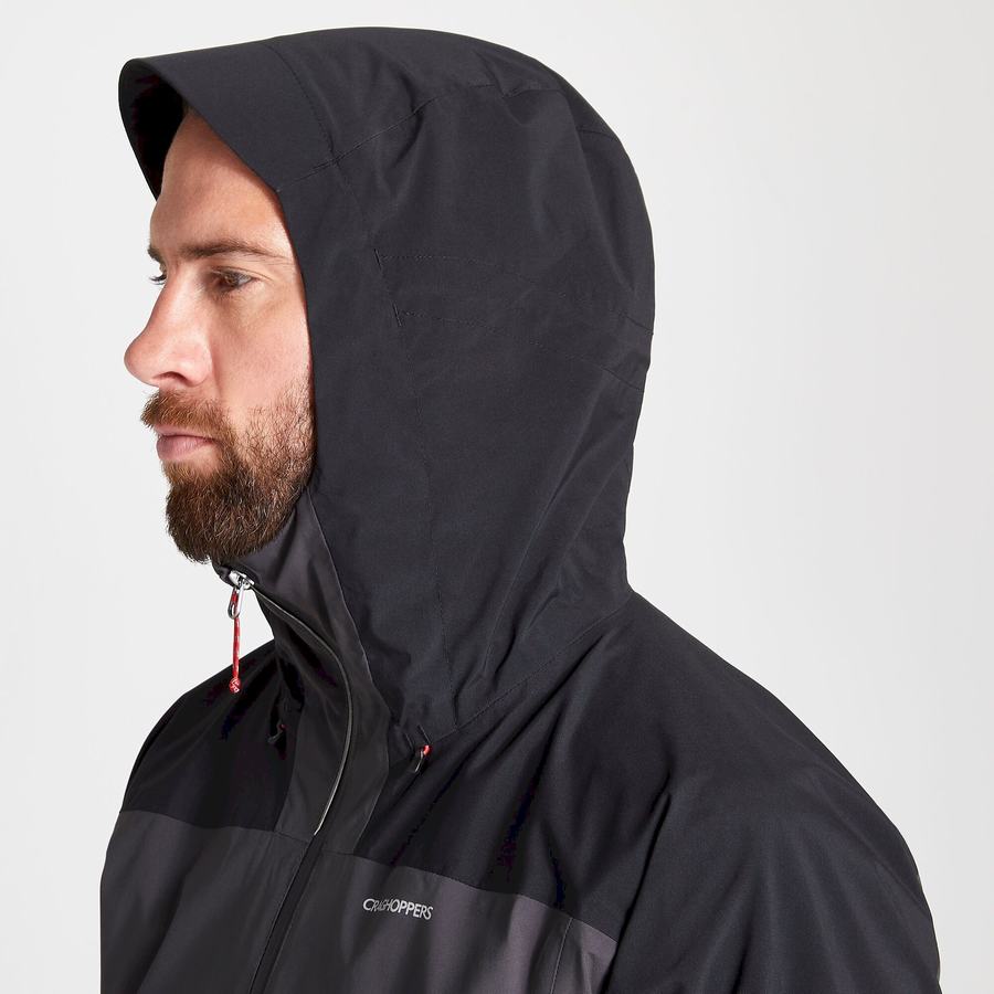 Chaquetas Craghoppers Impermeables Gryffin Hombre Negros | KCI492YV
