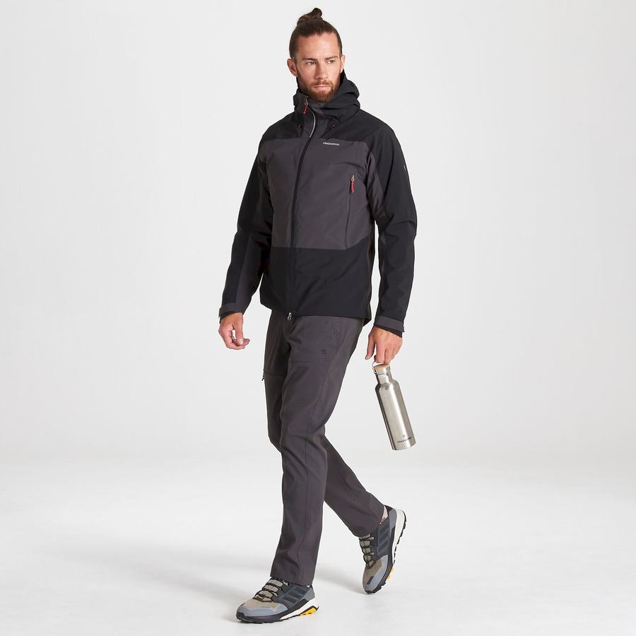 Chaquetas Craghoppers Impermeables Gryffin Hombre Negros | KCI492YV