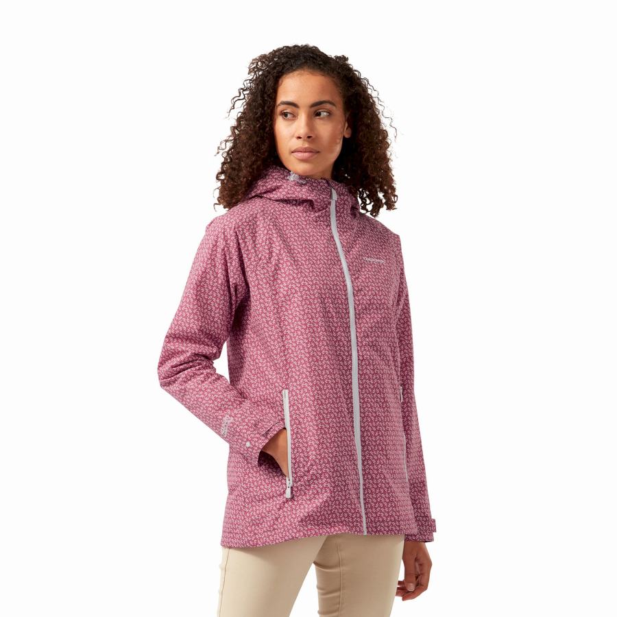 Chaquetas Craghoppers Impermeables Laurel Mujer Rosas | NIF1840DC