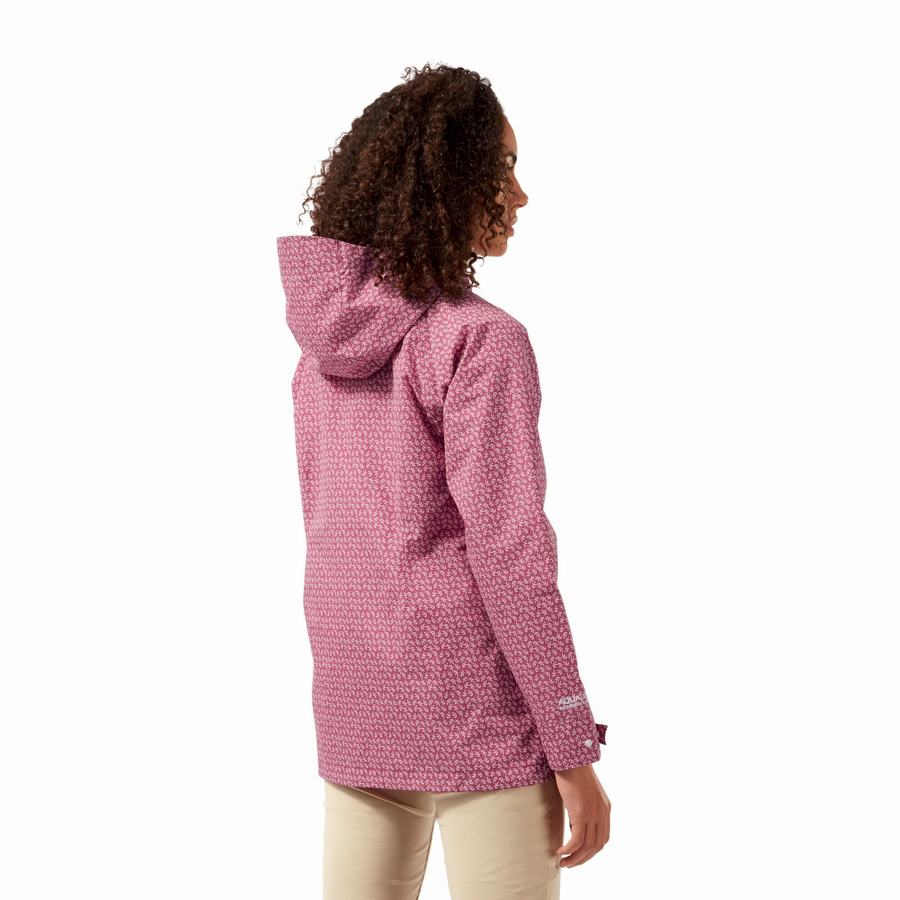 Chaquetas Craghoppers Impermeables Laurel Mujer Rosas | NIF1840DC