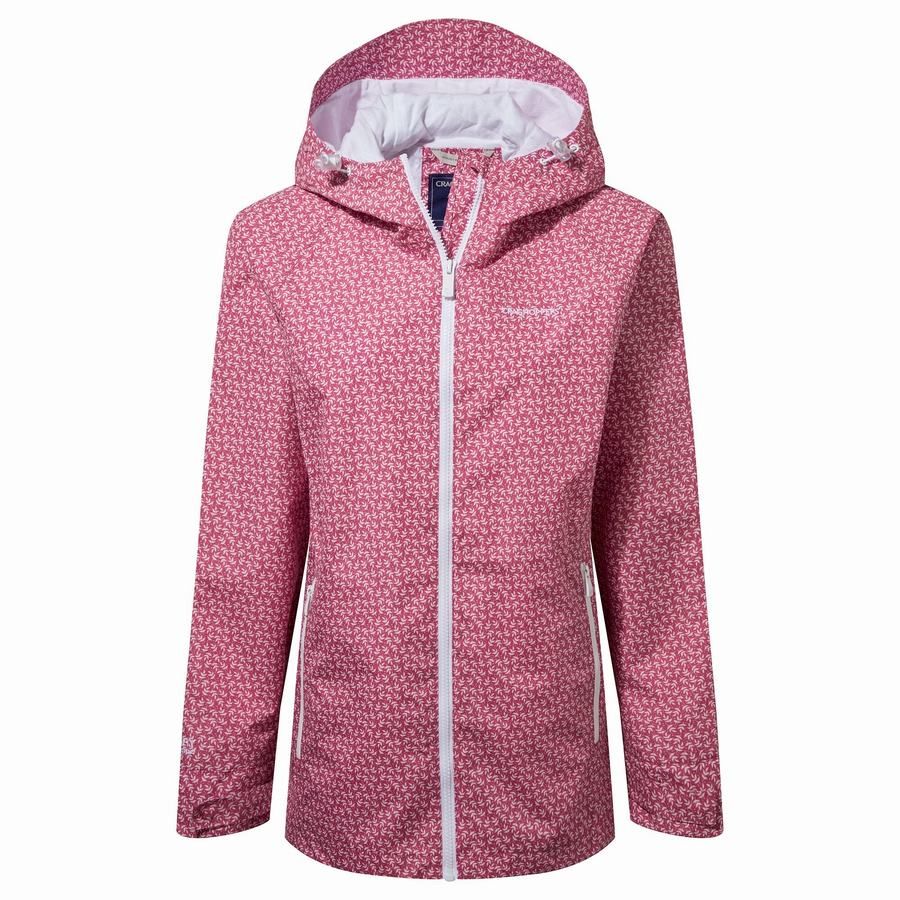 Chaquetas Craghoppers Impermeables Laurel Mujer Rosas | NIF1840DC