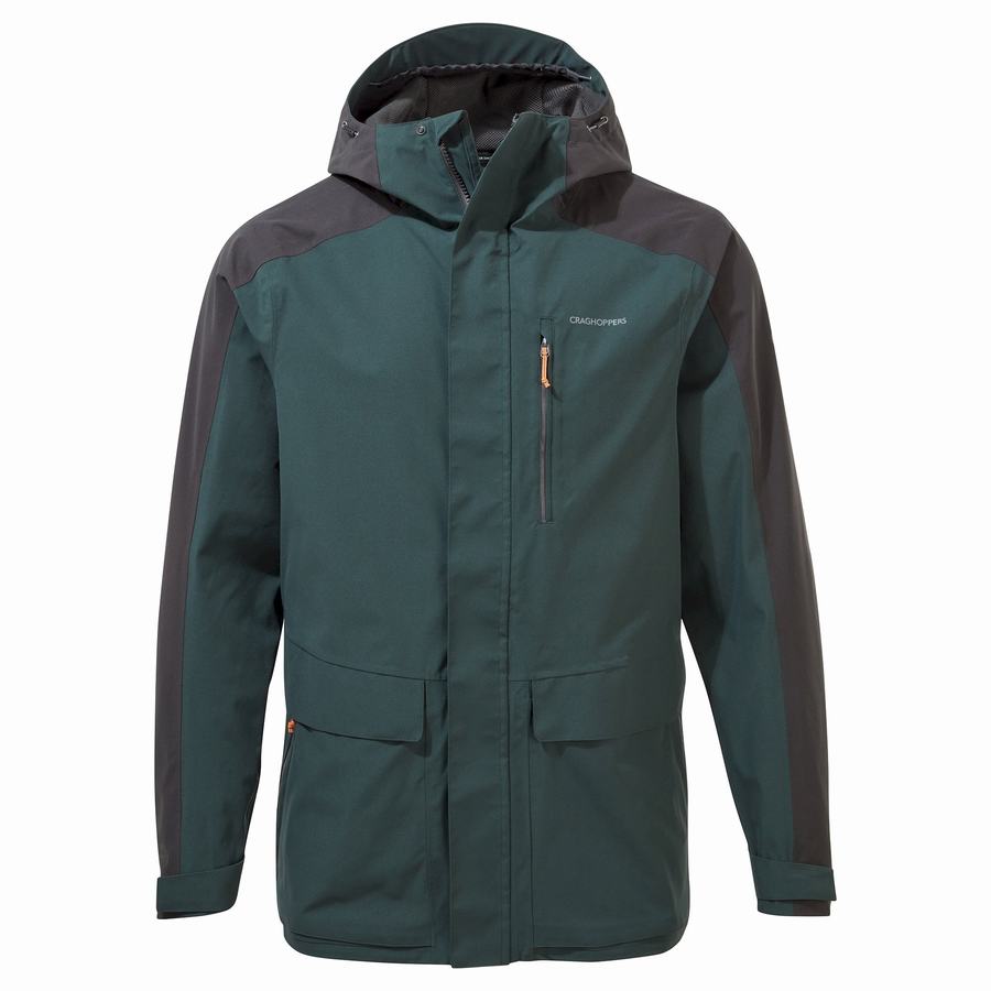 Chaquetas Craghoppers Impermeables Lorton Hombre Verdes | ZKQ2053IA