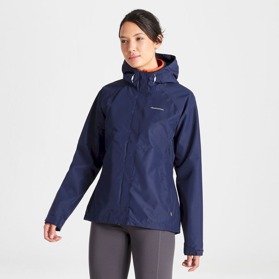 Chaquetas Craghoppers Impermeables Orion Mujer Azules Azul Marino | YDZ8542YP