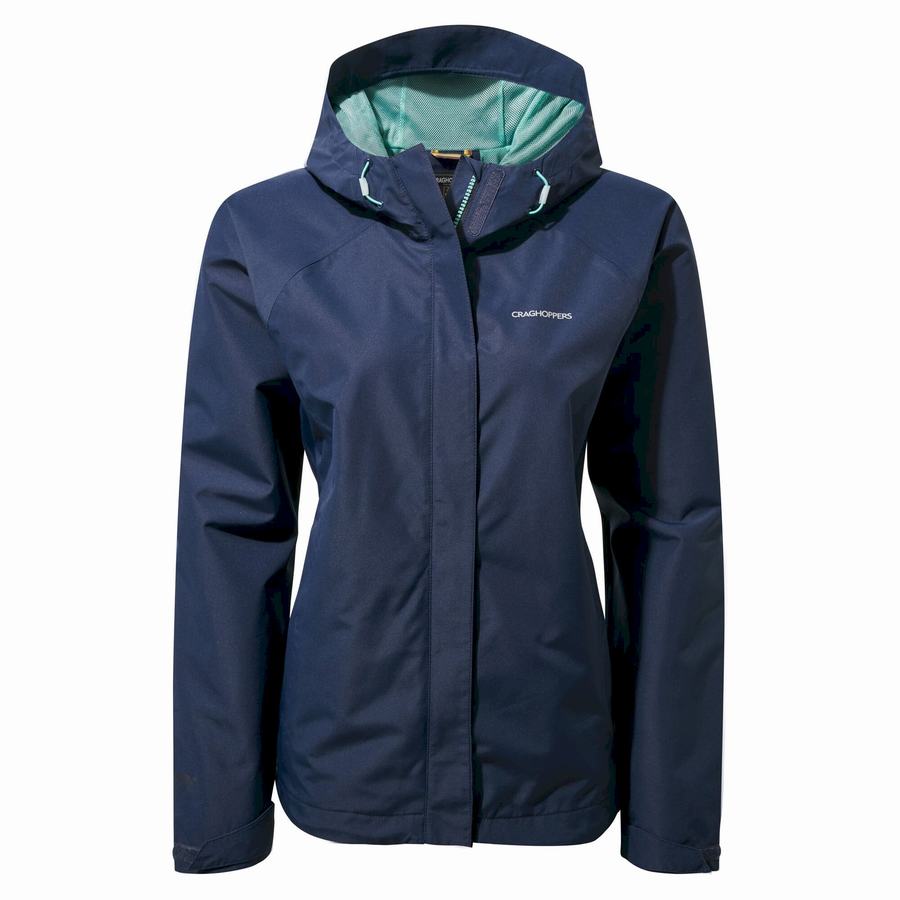 Chaquetas Craghoppers Impermeables Orion Mujer Azules Azul Marino | YDZ8542YP